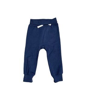 Firsts Pants Baby 12 Month Navy Blue Elastic Waist Ankle Cuff Knit Joggers